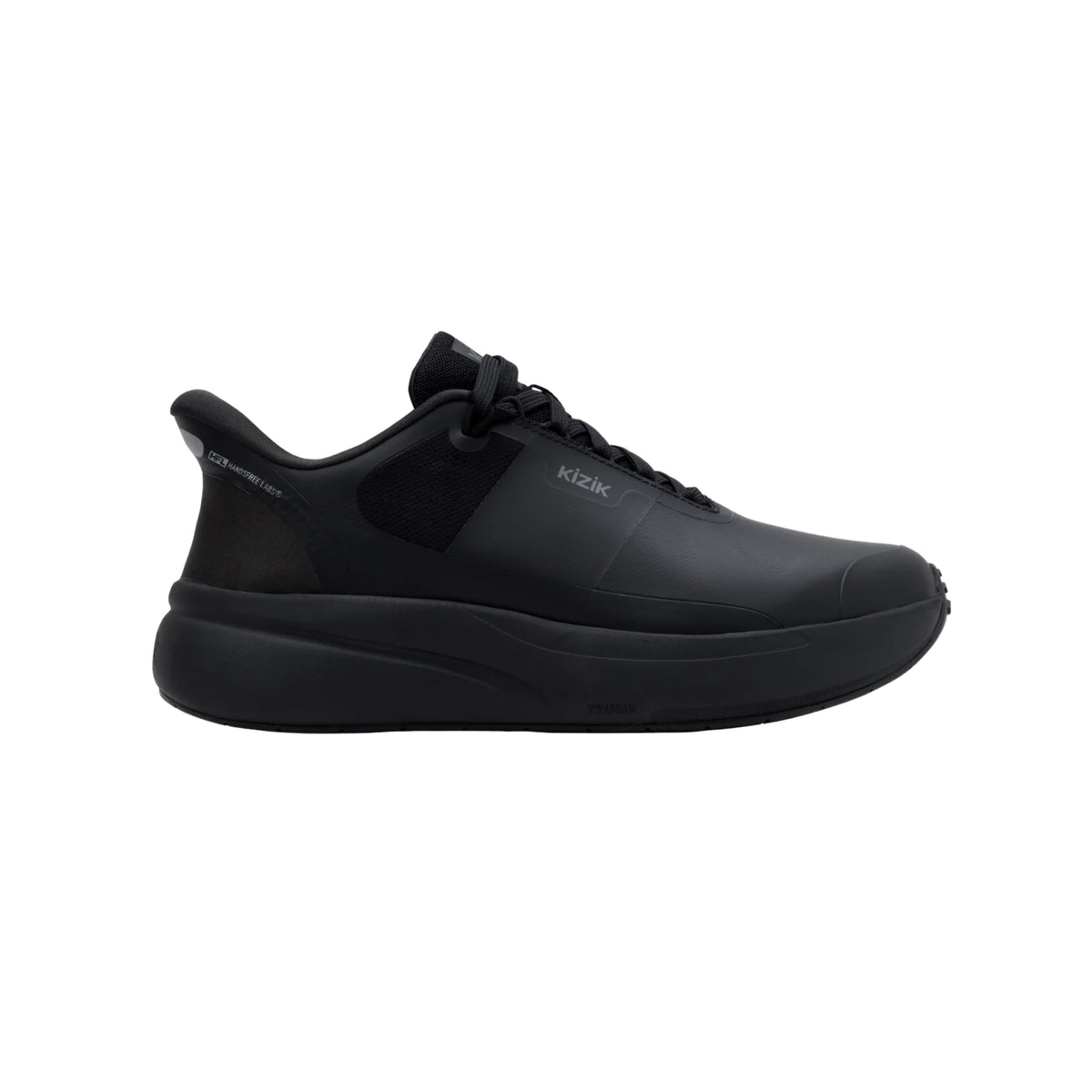 Kizik Men’s Freedom Pro SR Hands-Free Slip-Resistant Sneakers – Blackout