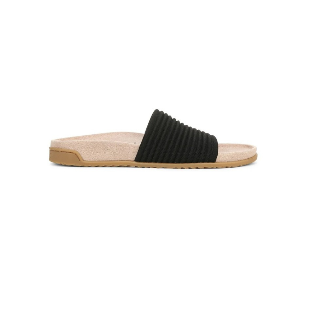 Vionic Women's Evie Knit Comfort Slide Sandals - Black
