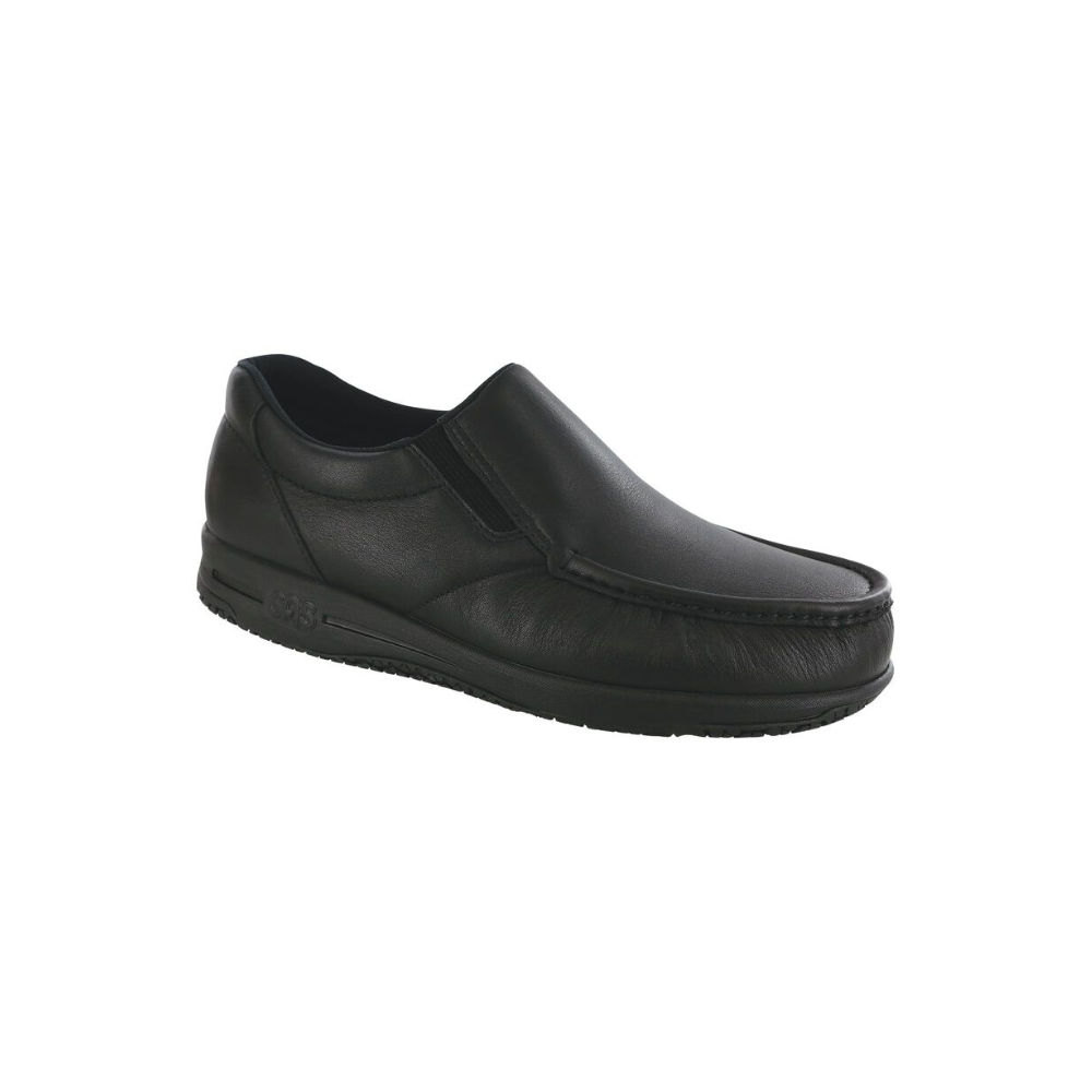 SAS Men's Navigator SR - Leather Slip On Loafer - Matte Black