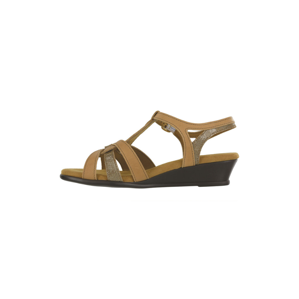 SAS Women's Aurora T-Strap Leather Sandal - Sparks