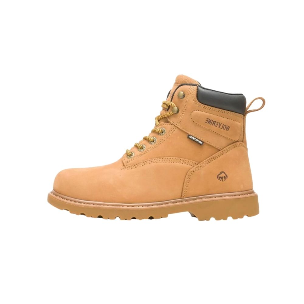 Wolverine Men's Floorhand Wheat Waterproof Steel Toe 6 Inch Work Boot W10632