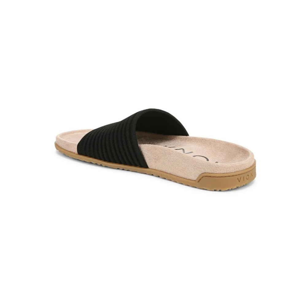 Vionic Women's Evie Knit Comfort Slide Sandals - Black