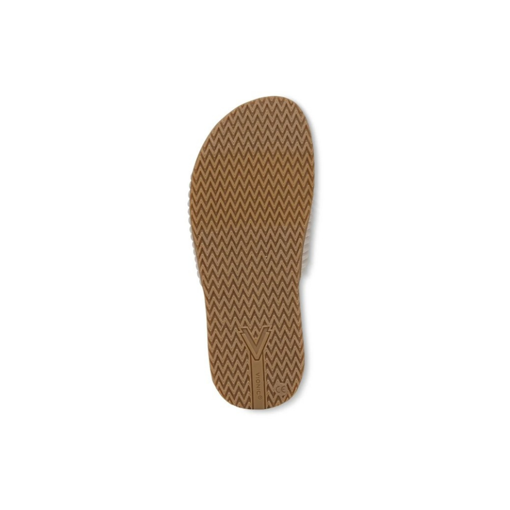 Vionic Women's Evie Knit Comfort Slide Sandals - Cream