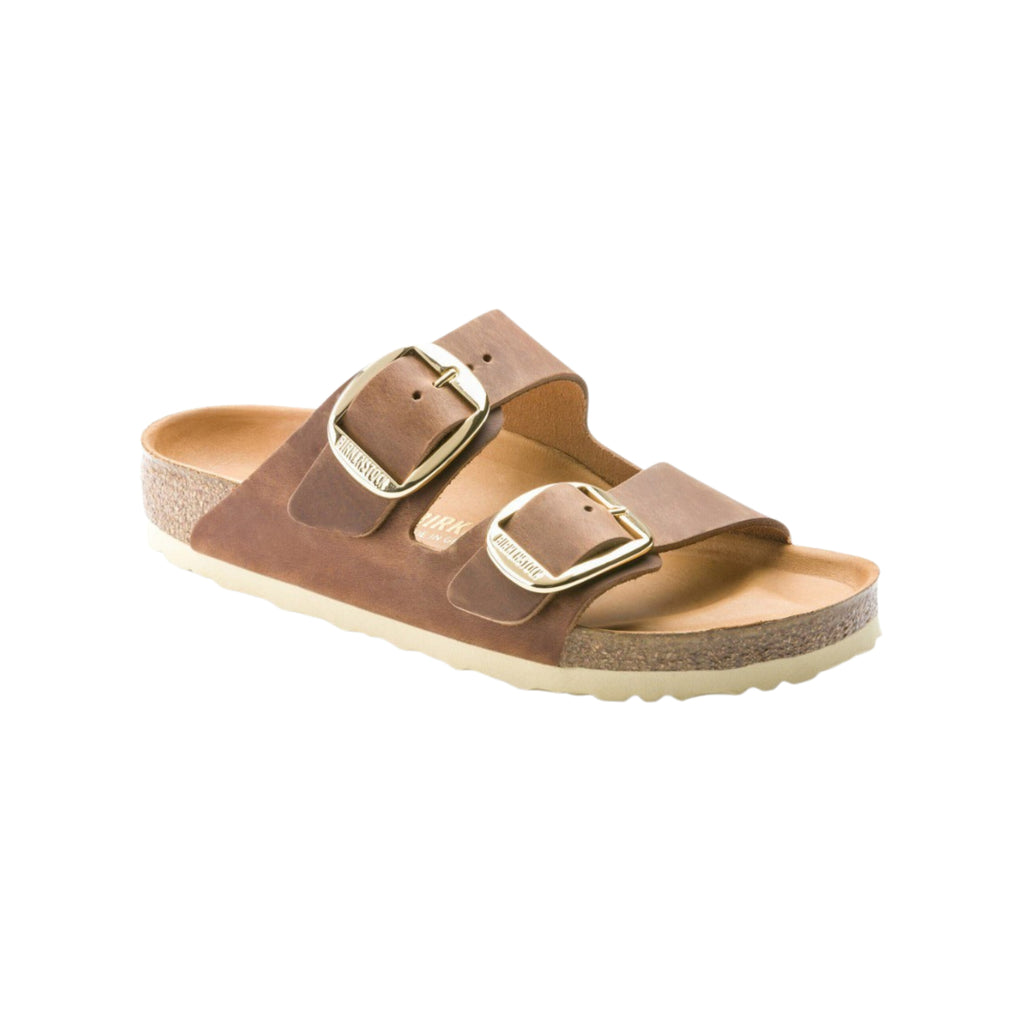 Birkenstock Arizona Big Buckle Sandals - Cognac Oiled Leather - Regular