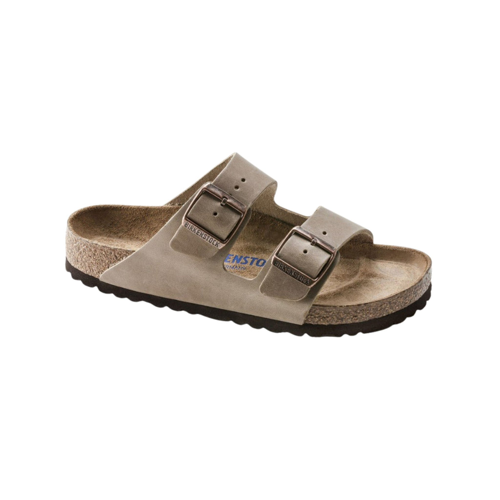 Birkenstock Unisex Arizona Oiled Leather Tabacco Brown Sandal Hard Footbed