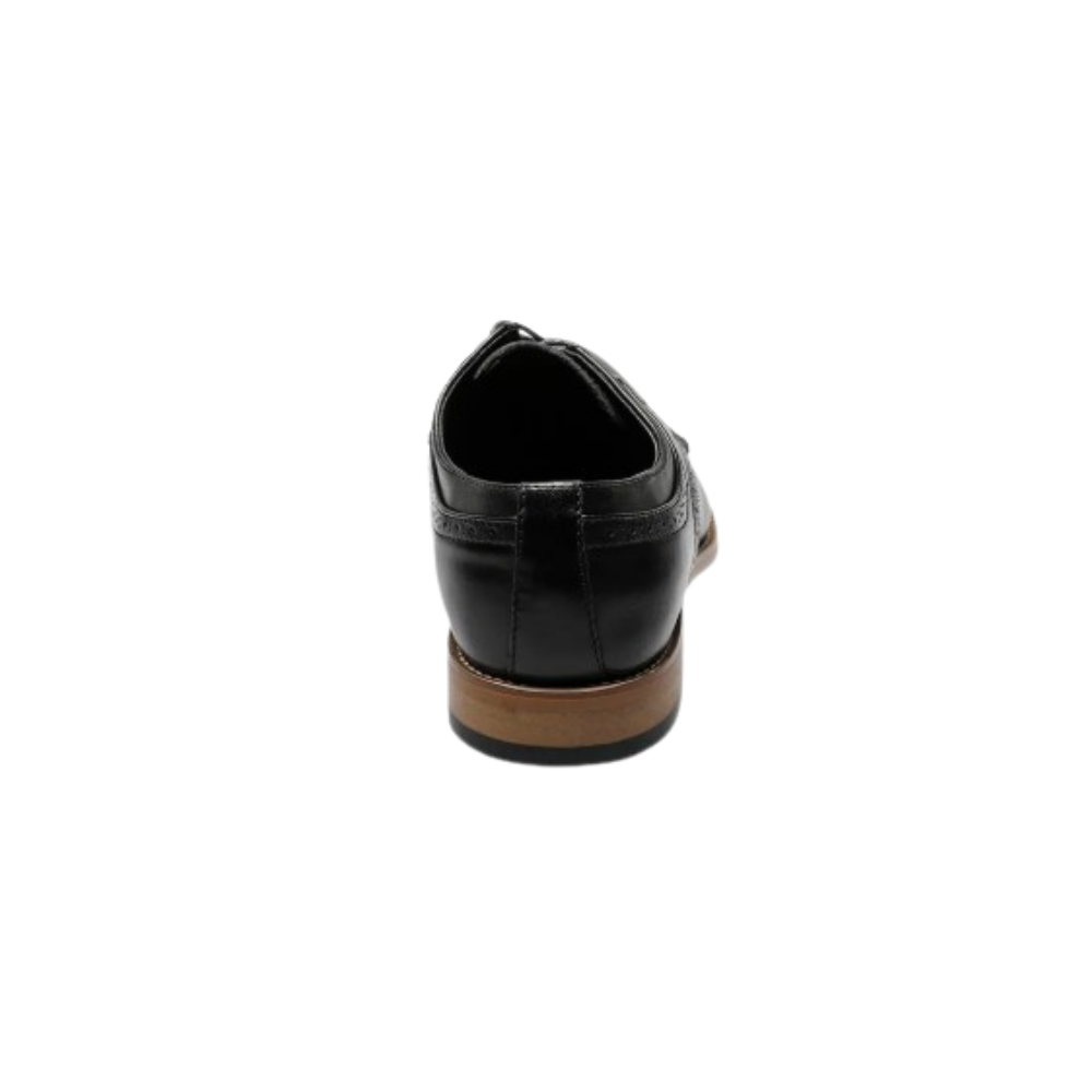 Stacy Adams Men’s Dickinson Cap Toe Oxford - Black / Noir Leather | Wide