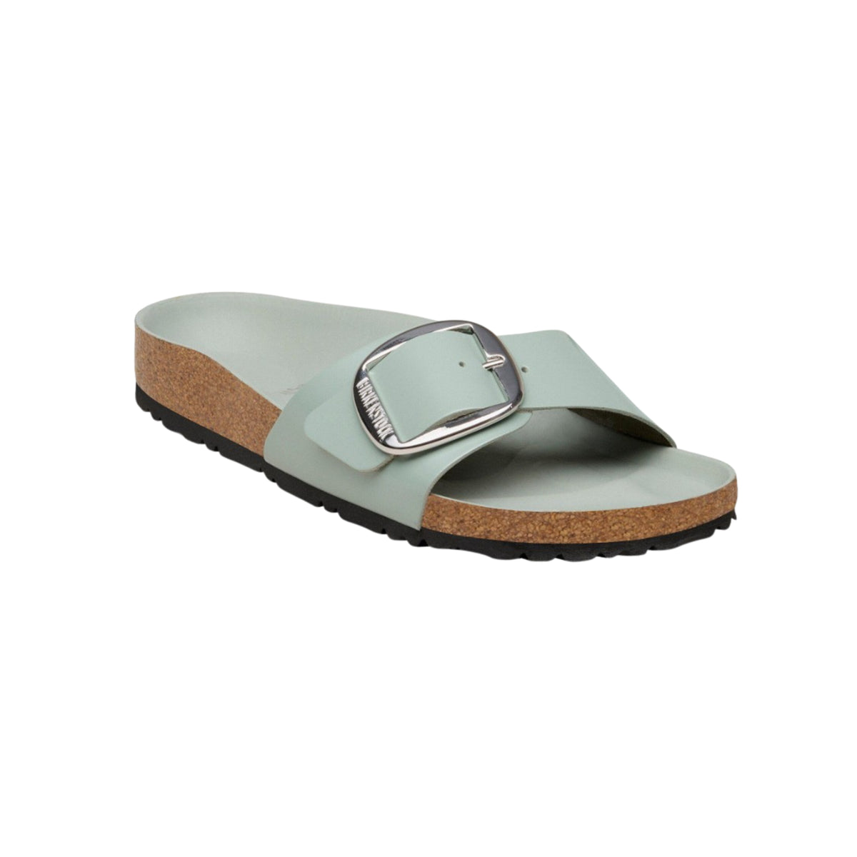 Birkenstock Madrid Big Buckle Patent Leather Sandals – Pure Sage