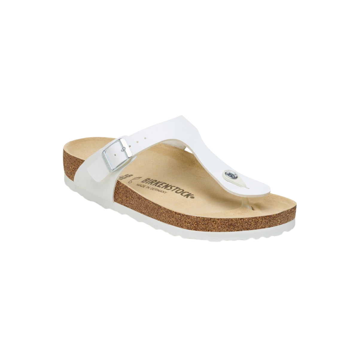 Birkenstock Gizeh Birko-Flor - White Unisex Sandal
