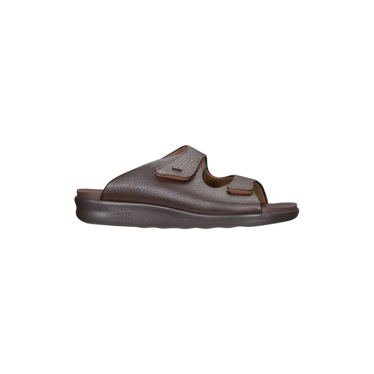 SAS Men's Encore Adjustable Slip-On Comfort Sandal - Brown
