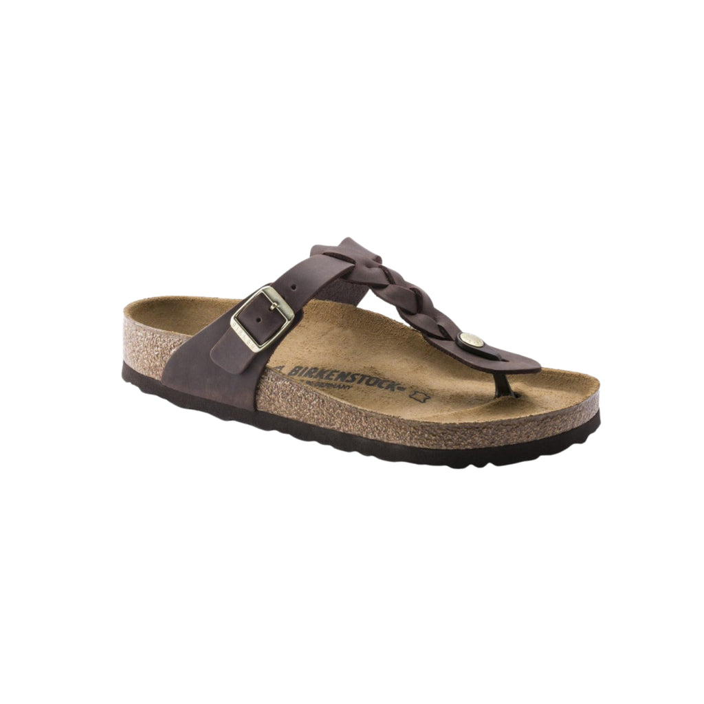 Birkenstock Women's Gizeh Braided - Habana oil Leather Sandals