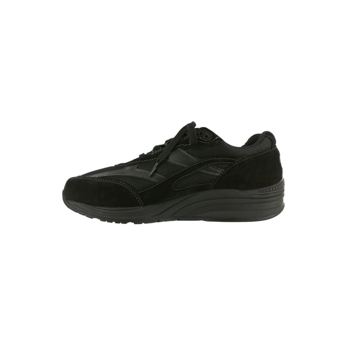 SAS Men's Journey Mesh Leather Active Walking Shoe – Black