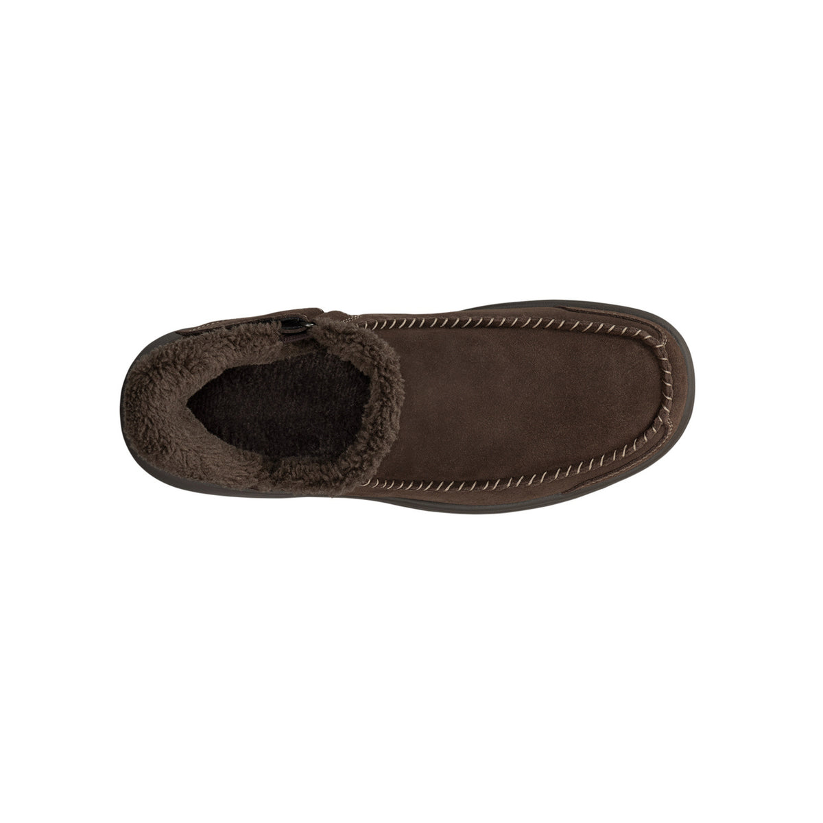 Orthofeet Men's Vito Hands-Free Suede Slipper-Shoe – Chocolate