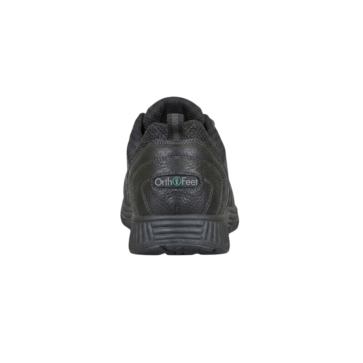 Orthofeet Men’s Pacific Palisades Waterproof Leather Sneakers – Black