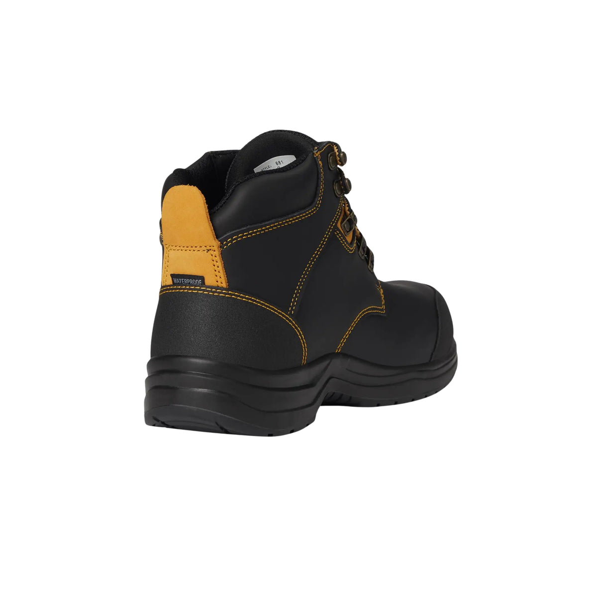 Orthofeet Men’s Granite Waterproof Work Boots – Black