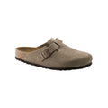 Birkenstock Boston Soft footbed Suede Leather Unisex Clog Sandal - Taupe