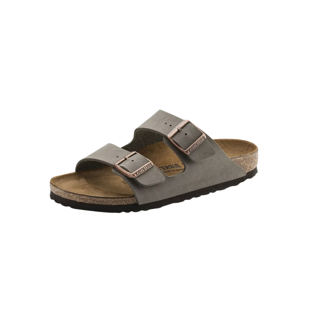 Birkenstock Arizona Birkibuc Stone Leather Unisex Sandal