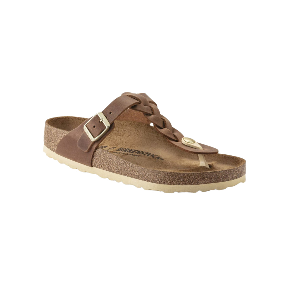 Birkenstock Gizeh Braid Cognac Oil - Leather Unisex Sandal