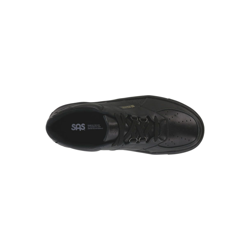 SAS Men's High Street Orthotic Leather Casual Oxford – Matte Black