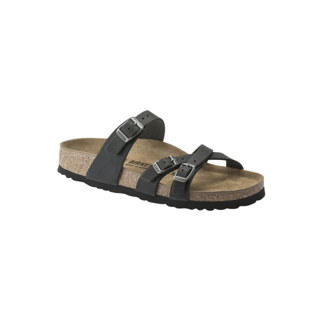 Birkenstock Women's Franca Oiled Leather Sandals – Black