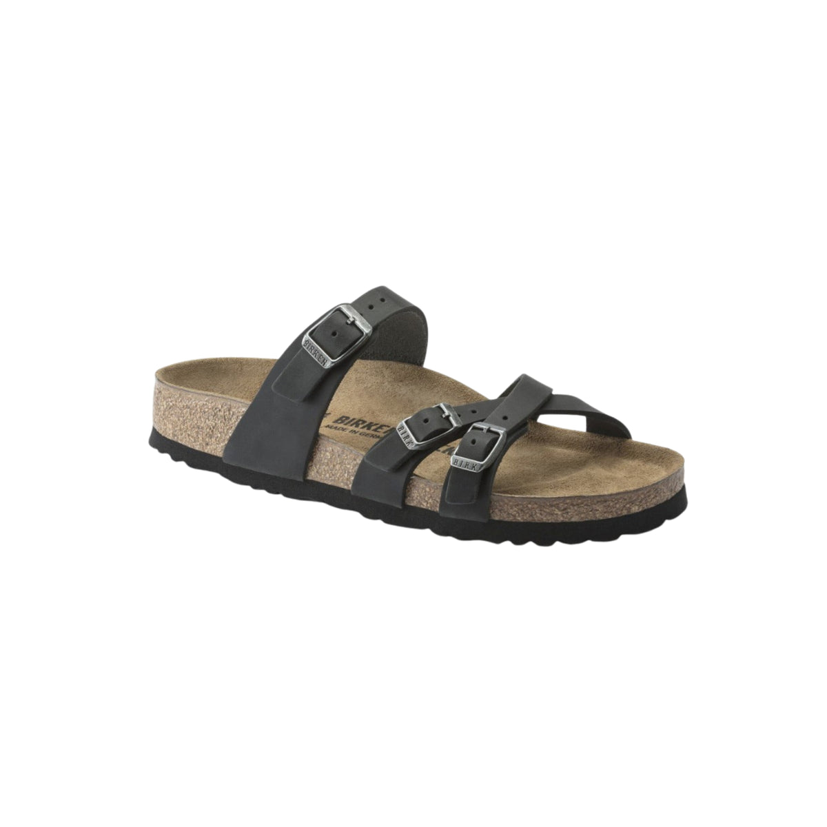 Birkenstock Women's Franca Oiled Leather Sandals – Black