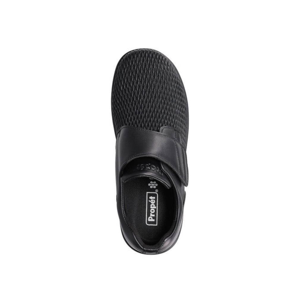 Propét Women's Olivia Stretchable Leather Slip-On Shoe – Black