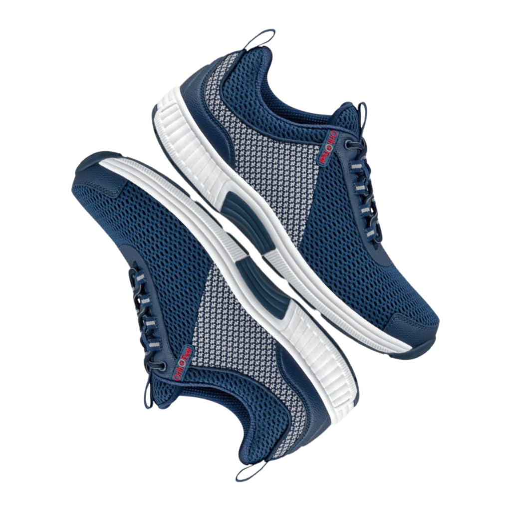 Orthofeet Edgewater Men's Orthopedic Walking Shoes - Blue