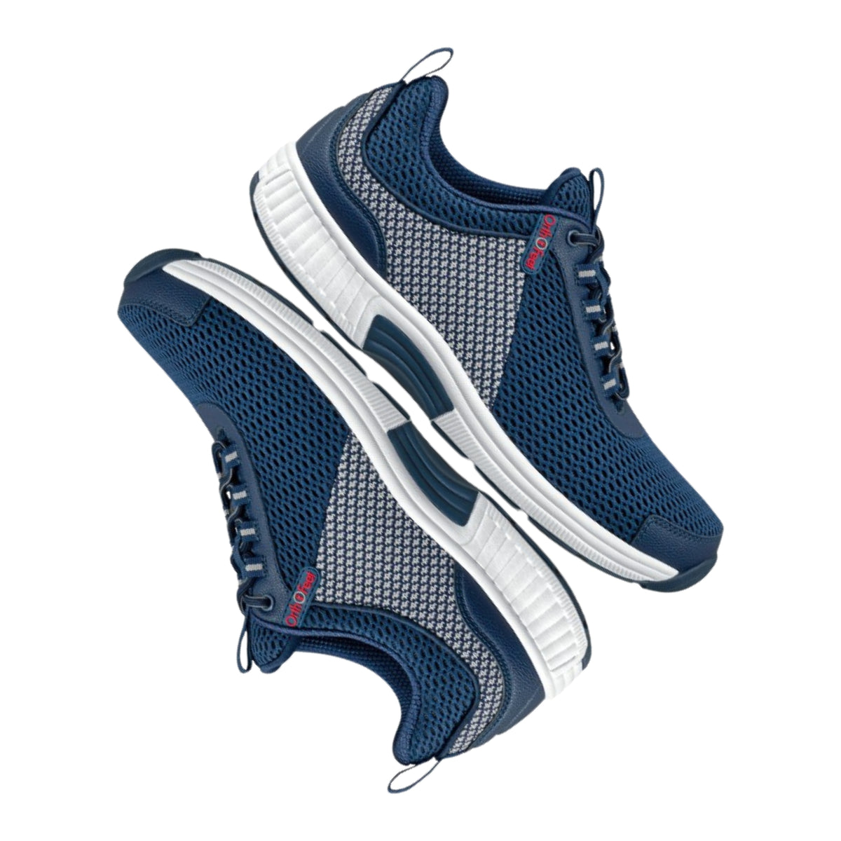 Orthofeet Edgewater Men's Orthopedic Walking Shoes - Blue