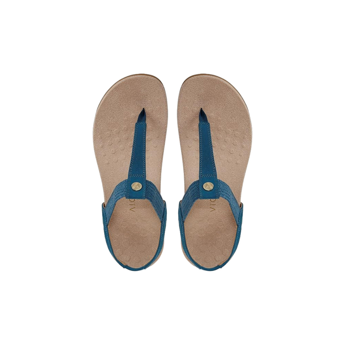 Vionic Brea Toe Post Slingback Sandal Celestial Teal Nubuck I9863L5403