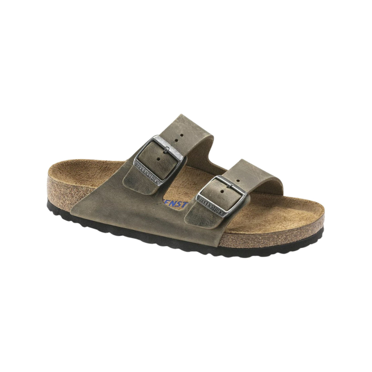 Birkenstock Arizona Soft Footbed Oiled Leather Faded Khaki Sandal