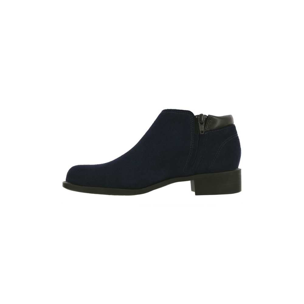SAS Women's Bethany Leather Ankle Boot - Comfort Slip-On - Blue Moon