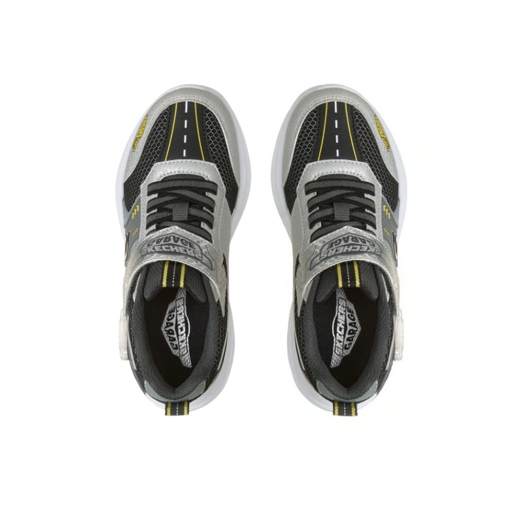 Skechers Boys' Garage Interactive Sneakers - Silver / Black