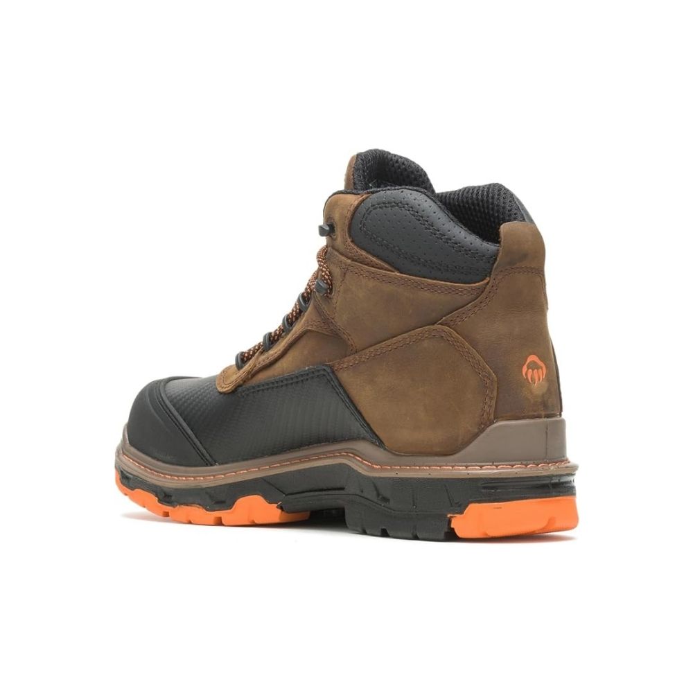 Wolverine Men's Overpass Brown Leather CarbonMAX 6" Boot Boot W10717