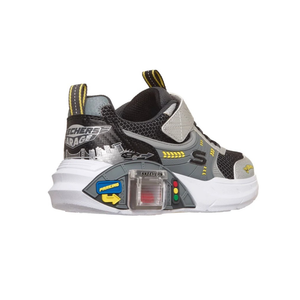 Skechers Boys' Garage Interactive Sneakers - Silver / Black