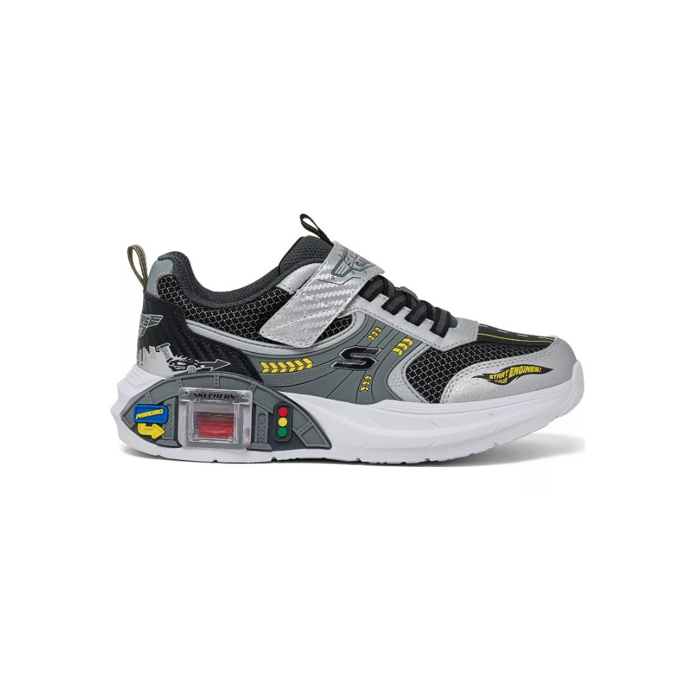 Skechers Boys' Garage Interactive Sneakers - Silver / Black