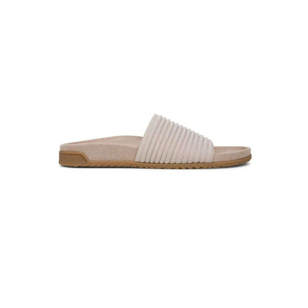 Vionic Women's Evie Knit Comfort Slide Sandals - Cream