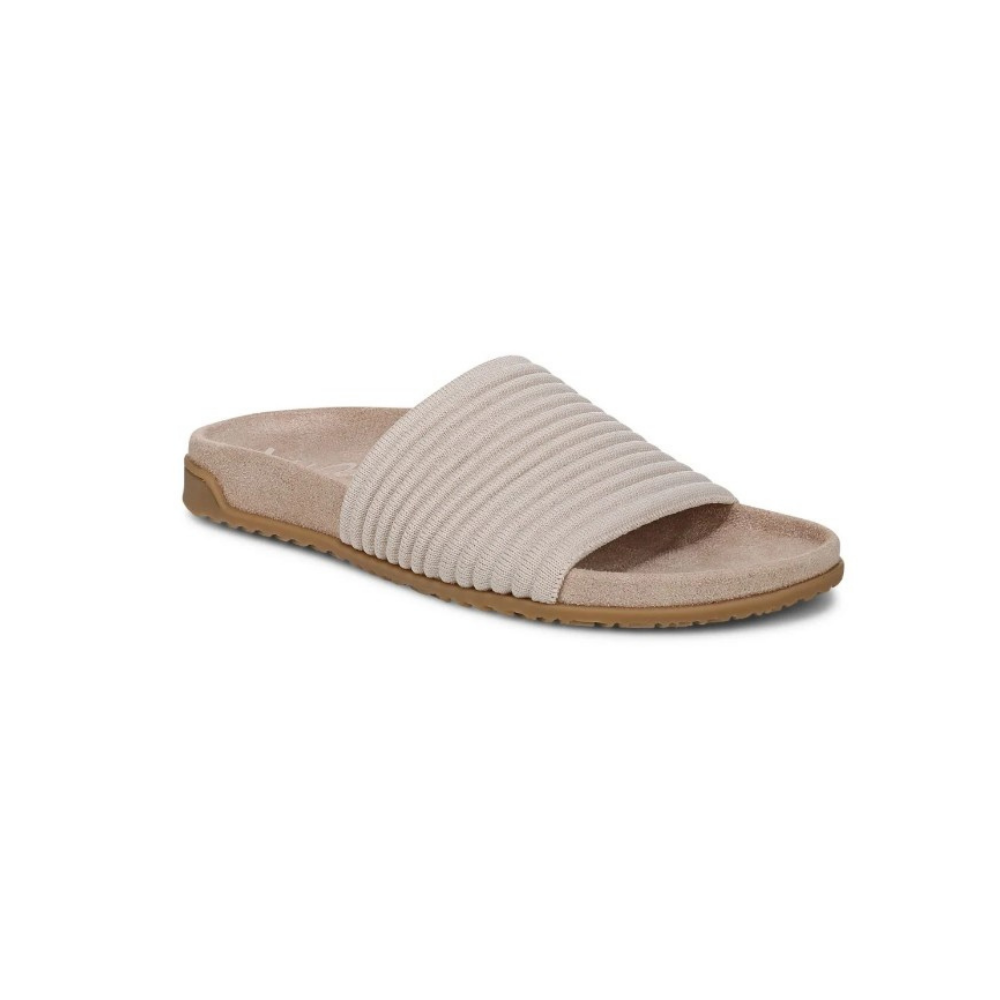 Vionic Women's Evie Knit Comfort Slide Sandals - Cream