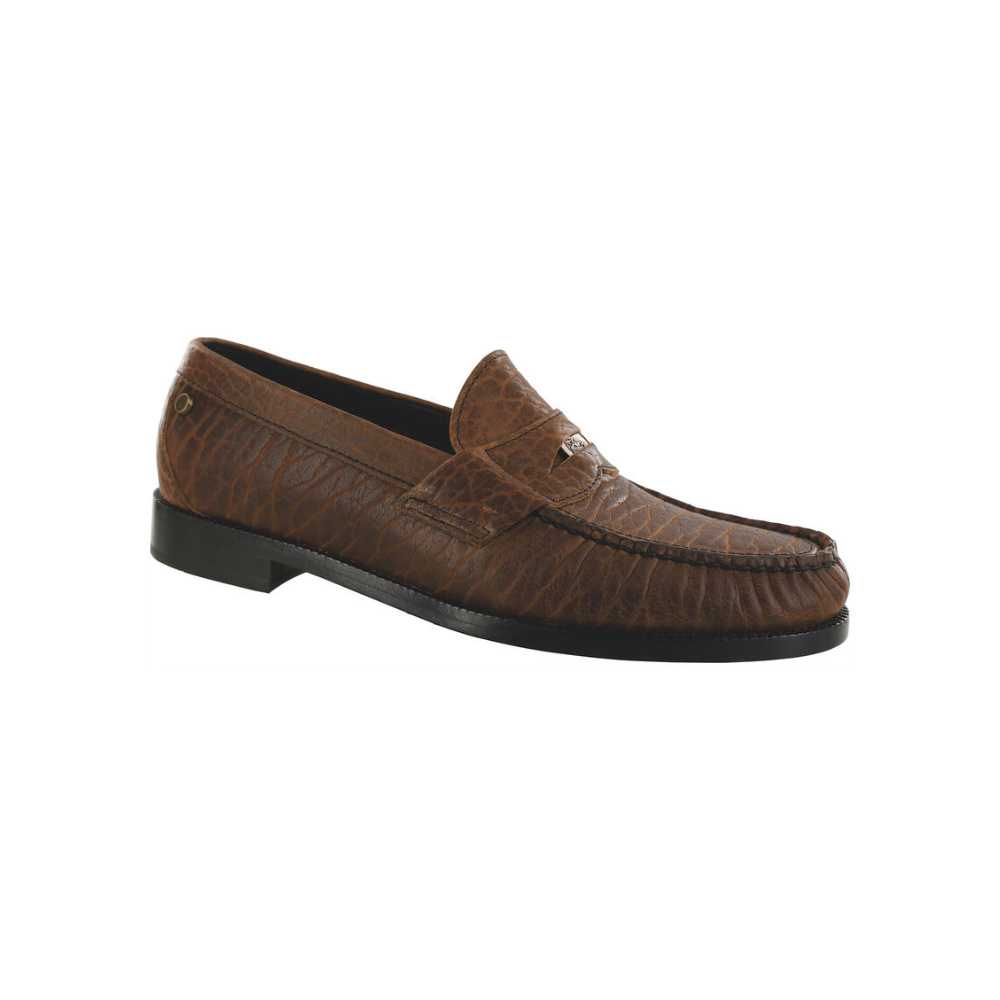 SAS Men's Penny Signature - Leather Slip On Loafer - Brown Bison