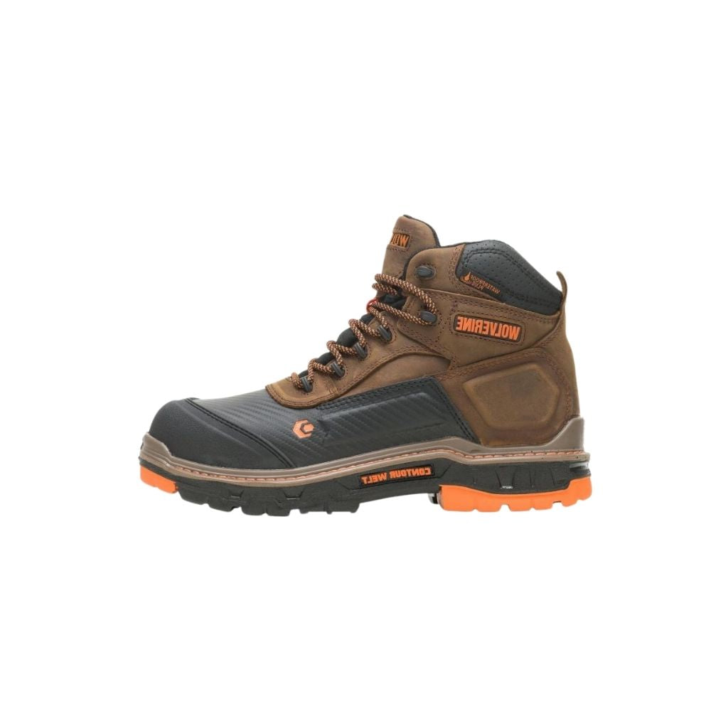 Wolverine Men's Overpass Brown Leather CarbonMAX 6" Boot Boot W10717