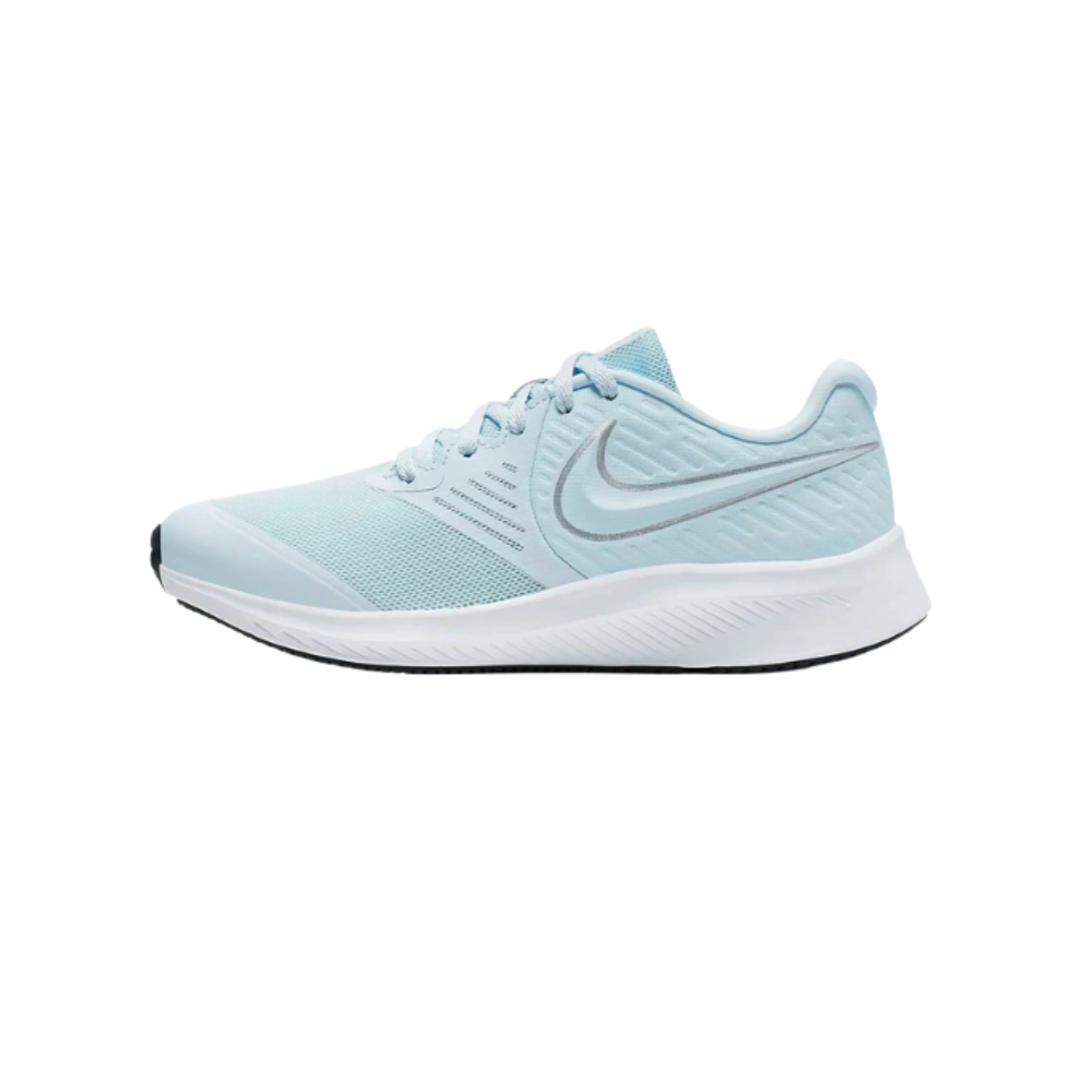 Nike Boy's Star Runner 2 (GS) | Blue Metallic Silver Volt - AQ3542 401