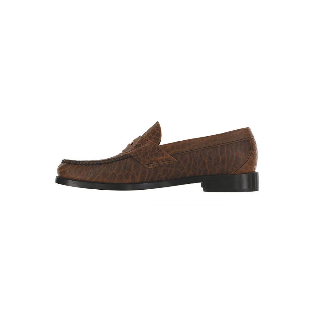 SAS Men's Penny Signature - Leather Slip On Loafer - Brown Bison