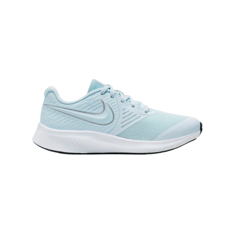 Nike Boy's Star Runner 2 (GS) | Blue Metallic Silver Volt - AQ3542 401