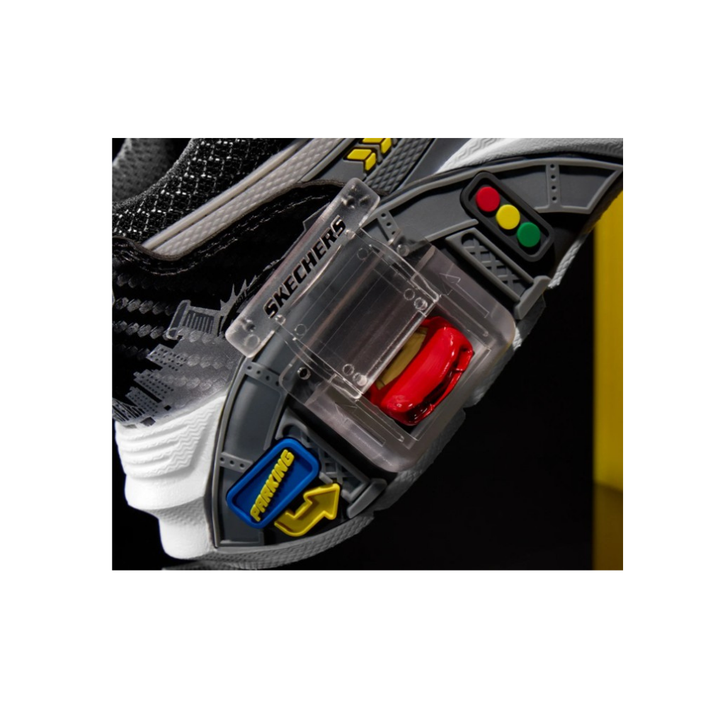 Skechers Boys' Garage Interactive Sneakers - Silver / Black