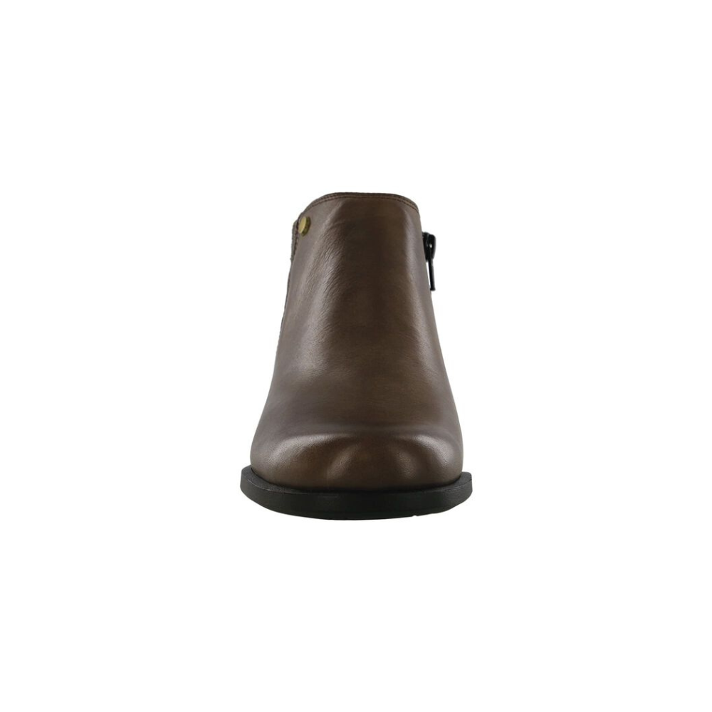 SAS Women's Bethany Leather Ankle Boot - Comfort Slip-On - Mahogany