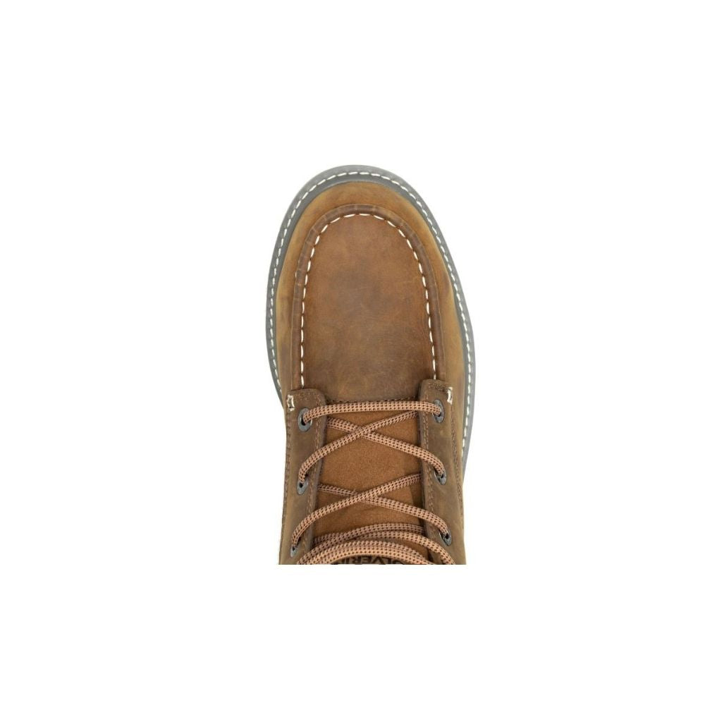 Wolverine Men's Trade Wedge Brown Waterproof Steel Toe 6 " Work Boot W231103