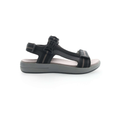 Propét Eli Men's Adjustable Walking Sandals - Black/Grey