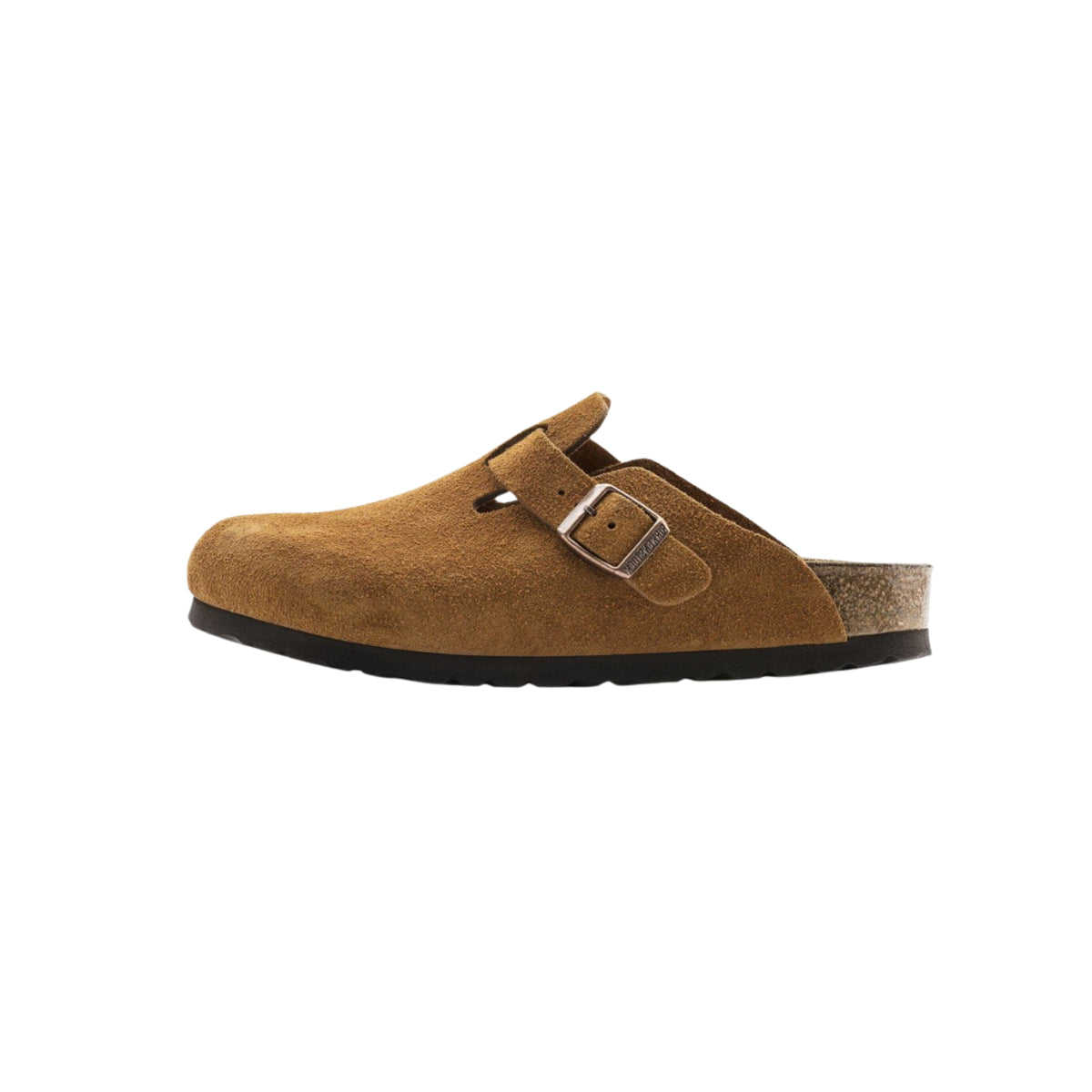 Birkenstock Boston Soft Footbed Unisex Suede Leather Clog Sandals - Mink