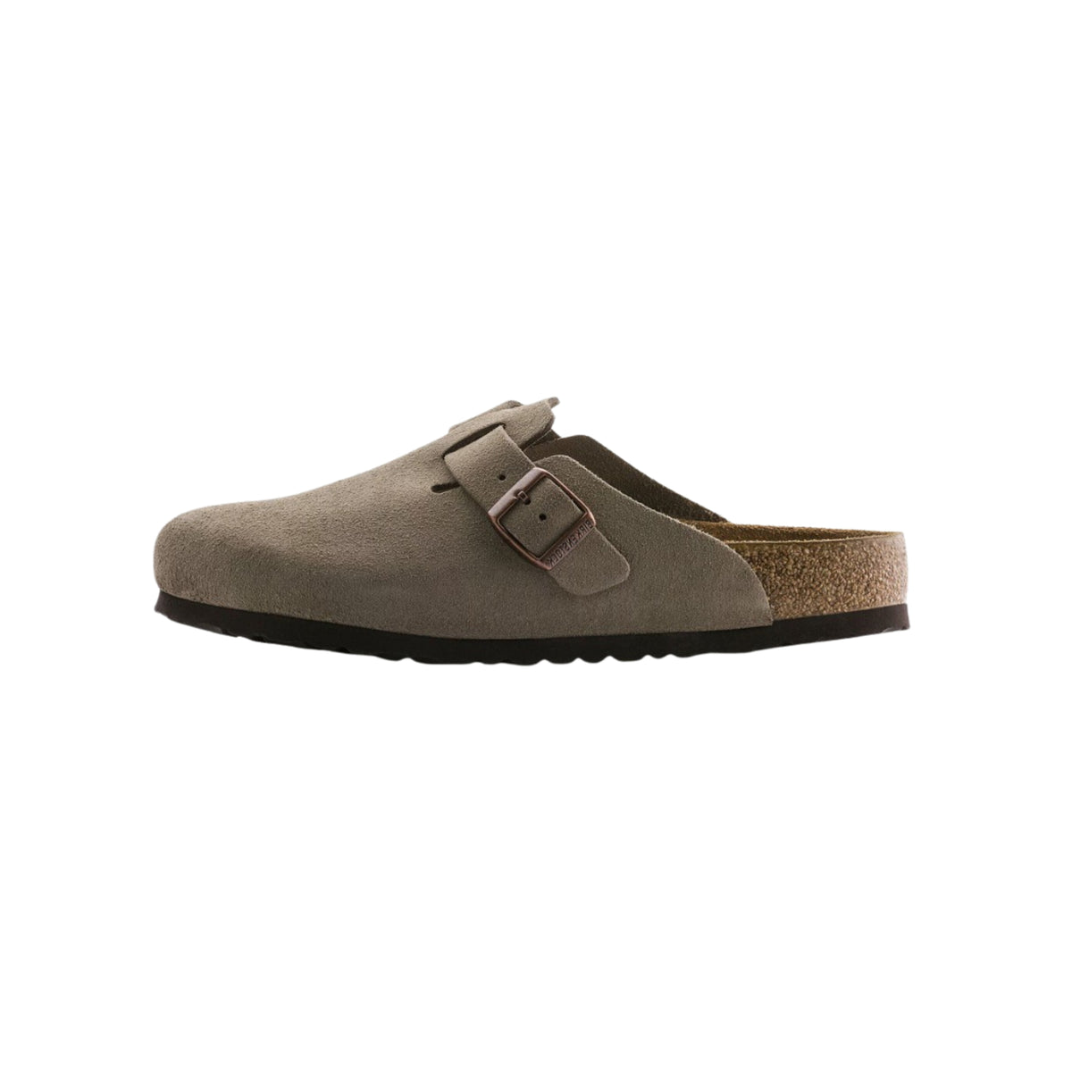 Birkenstock Boston Soft footbed Suede Leather Unisex Clog Sandal - Taupe