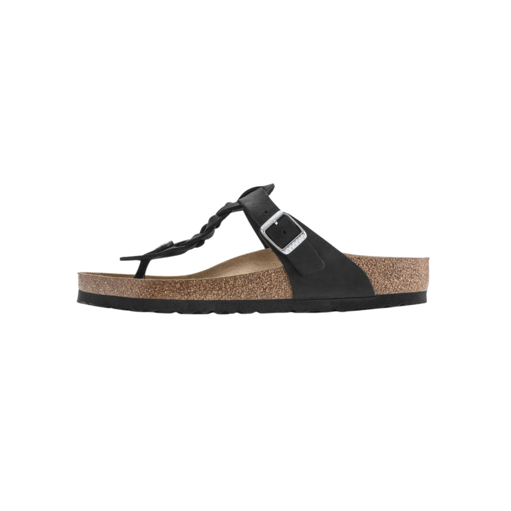 Birkenstock Gizeh Braided - Black Leather Sandals