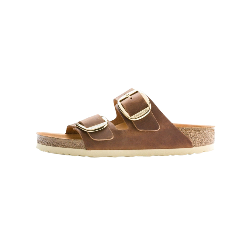 Birkenstock Arizona Big Buckle Sandals - Cognac Oiled Leather - Regular