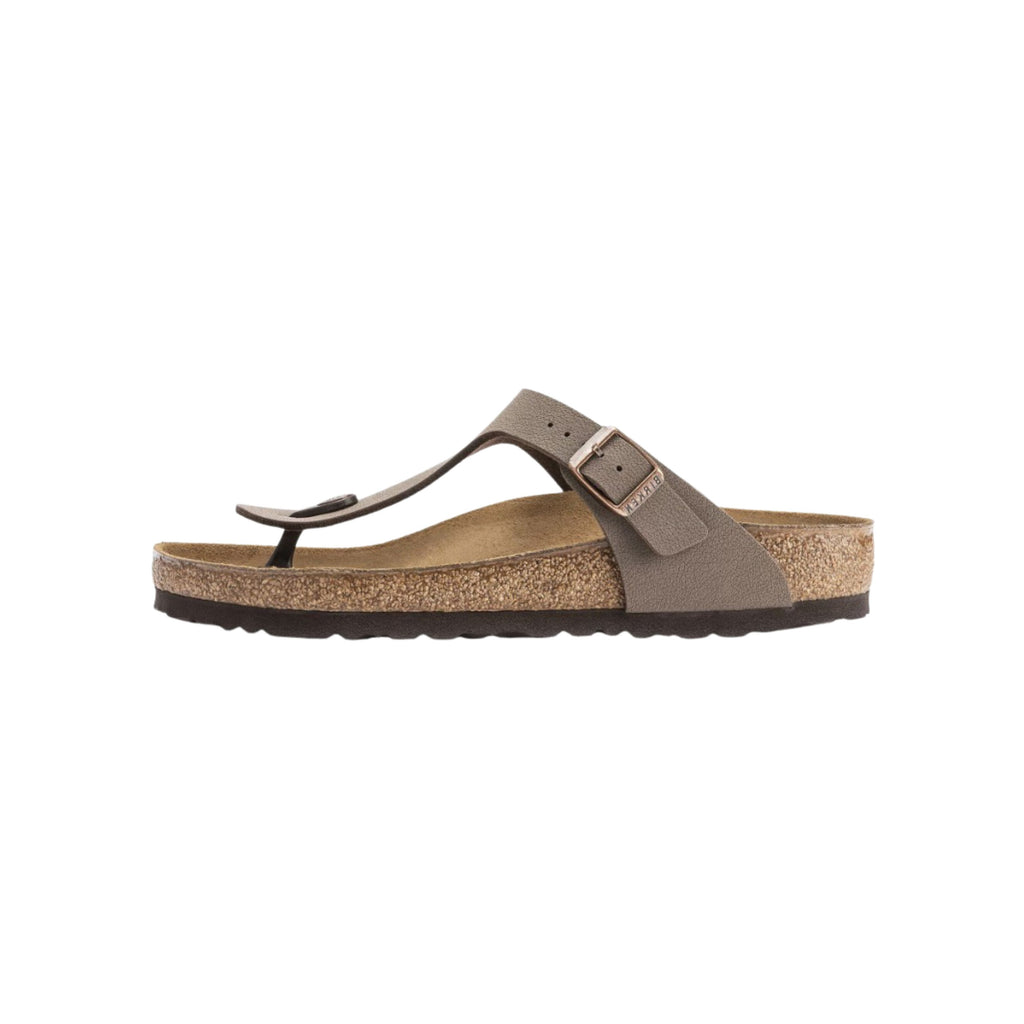 Birkenstock Gizeh – Birkibuc Women's Leather Thong Sandals Mocha 43751